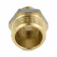 Ниппель латунь никель переходной Ду 20х15 (3/4"х1/2") НР 9023 ГОСТ 32585-2013 Aquasfera 9023-03