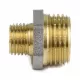 Ниппель латунь никель переходной Ду 20х15 (3/4"х1/2") НР 9023 ГОСТ 32585-2013 Aquasfera 9023-03