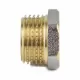 Футорка латунь никель Ду 50х32 (2"х1 1/4") НР/ВР 9024 ГОСТ 32585-2013 Aquasfera 9024-14