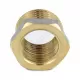 Футорка латунь никель Ду 50х32 (2"х1 1/4") НР/ВР 9024 ГОСТ 32585-2013 Aquasfera 9024-14