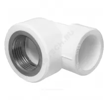 Угольник PP-R комбинированный белый Дн 20х1/2" ВР PRO VALFEX 10125020-PRO
