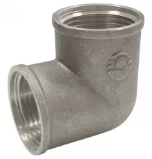 Угольник латунь никель Ду 15 (1/2") ВР/ВР VALFEX VF.090.N.012