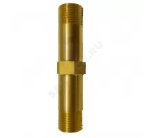 Удлинитель латунь Ду 15 (1/2") L=100мм НР/НР Апогей 312051