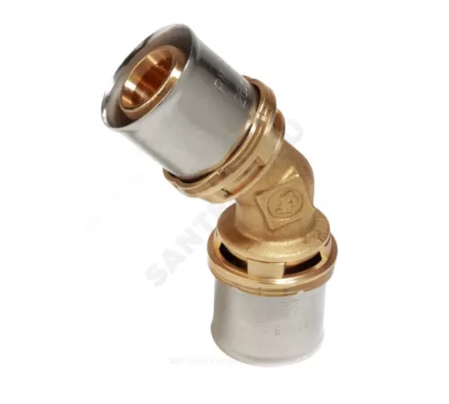 Угольник для МП/PE-X труб латунь пресс Дн 32х45гр RM144 Giacomini RM144Y011