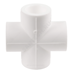 Крестовина PP-R белая внутренняя пайка Дн 20 VALFEX 10118020