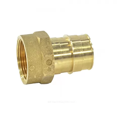 Муфта для PE-X труб радиальная латунь Дн 16х1/2" ВР РОС