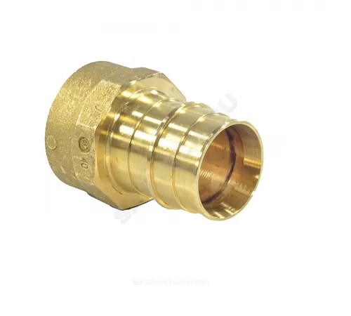 Муфта для PE-X труб радиальная латунь Дн 16х1/2" ВР РОС