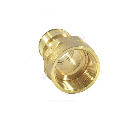 Муфта для PE-X труб радиальная латунь Дн 20х1/2" ВР РОС