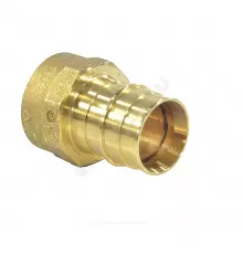 Муфта для PE-X труб радиальная латунь Дн 16х1/2" ВР РОС