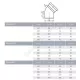 Отвод НПВХ коричневый Дн 160х45гр б/нап в/к Агригазполимер
