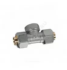 Тройник для МП/PE-X труб латунь хром обжим Дн 16х1/2"х16 ВР R566AM Giacomini R569MX048