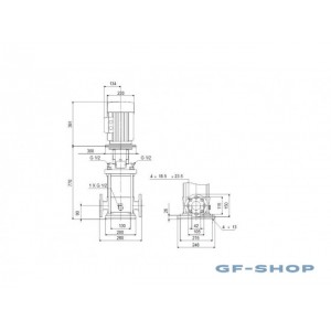 Насос вертикальный центробежный Grundfos CRN 10-14 A-FGJ-G-E-HQQE