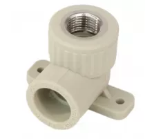 Угольник PP-R комбинированный серый Дн 25х1/2" ВР с креплением VALFEX 10120025Г