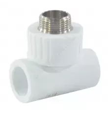 Тройник PP-R комбинированный белый Дн 20х1/2" НР RTP (РосТурПласт) 10753