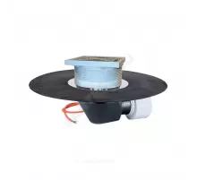 Воронка кровельная HL64.1BH с горизонтальным выпуском PP Дн 75/110 с трапом, электрообогревом, теплоизоляцией, гидроизоляционным полимербитумным полотном HL HL64.1BH