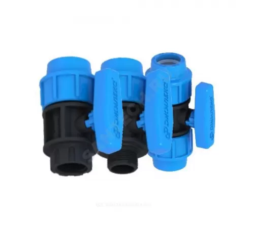 Кран шаровой компрессионный Дн 20х1/2" ВР Джилекс 9368