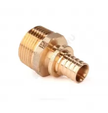 Муфта для PE-X труб аксиальная бронза Дн 40х1 1/4" НР RX+ Рехау 14563233001