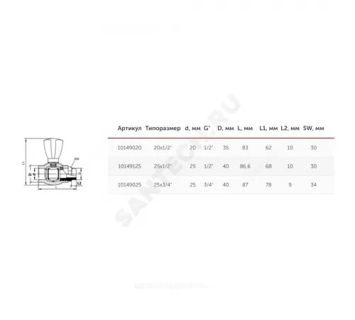 Кран шаровой PP-R серый Дн 20х1/2" НР прямой для радиатора VALFEX 10149020Г