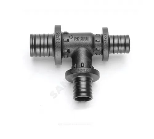 Тройник для PE-X труб аксиальный PPSU Дн 20х20х16 переходной RAUTITAN PX Rehau 11600711001