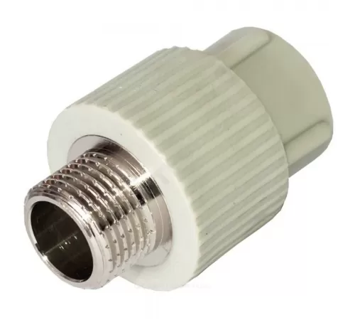 Муфта PP-R комбинированная серая Дн 25х3/4" НР RTP (РосТурПласт) 10945 Муфта PP-R комбинированная серая Дн 25х3/4" НР RTP (РосТурПласт) 10945
