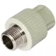 Муфта PP-R комбинированная серая Дн 25х3/4" НР RTP (РосТурПласт) 10945