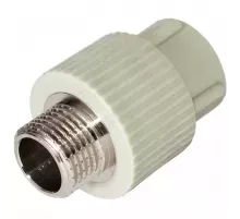 Муфта PP-R комбинированная серая Дн 25х1/2" НР RTP (РосТурПласт) 10944