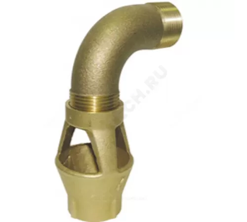 Воронка латунь R141C Ду 20х20 Ру10 ВР G3/4"хG3/4" с закругленным отводом Giacomini R141CY004