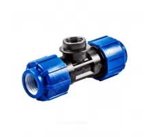 Тройник компрессионный ПЭ Дн 50х3/4"х50 ВР ТПК-АКВА 52503450