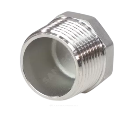 Заглушка сталь нерж Ду 40 (1 1/2") НР Benarmo