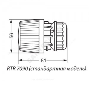 Элемент термостатический RTR 7090 газ/нап клипс RTR (RA) 5-26oC Danfoss 013G7090