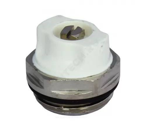 Кран Маевского латунь R90 Ду 8 Ру16 G1/4" НР под отвертку Giacomini R90X001