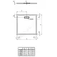 Поддон душевой акрил квадрат ULTRAFLAT NEW 900х900х25 черный Ideal Standard T4467V3
