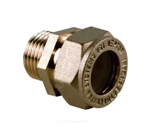 Муфта латунь 40Aх1 1/2" обжим/НР STAHLMANN SSML4011/2BEF Муфта латунь 40Aх1 1/2" обжим/НР STAHLMANN SSML4011/2BEF