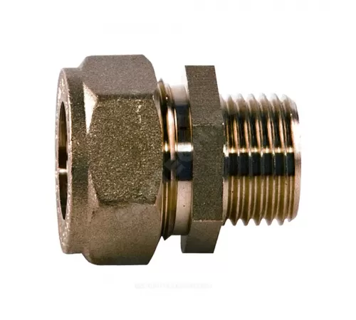 Муфта латунь 40Aх1 1/2" обжим/НР STAHLMANN SSML4011/2BEF Муфта латунь 40Aх1 1/2" обжим/НР STAHLMANN SSML4011/2BEF