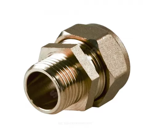 Муфта латунь 25Aх3/4" обжим/НР STAHLMANN SSML2503/4BEF Муфта латунь 25Aх3/4" обжим/НР STAHLMANN SSML2503/4BEF