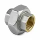 Соединитель латунь никель американка Ду 15 (1/2") прямой ВР/ВР 9012 ГОСТ 32585-2013 Aquasfera 9012-01