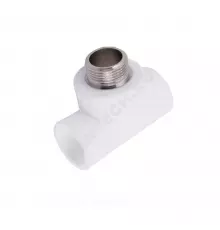 Тройник PP-R комбинированный белый Дн 32х3/4" НР PRO VALFEX 10128132-PRO