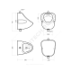 Писсуар настенный Орион белый Sanita PS/Orion/Mech/WHT.G/S1