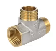 Тройник латунь никель Ду 15 (1/2") ВР/НР/НР Aquasfera 9035-01