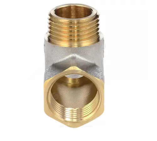 Тройник латунь никель Ду 15 (1/2") ВР/НР/НР Aquasfera 9035-01