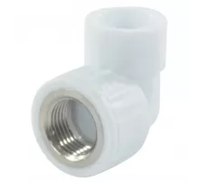 Угольник PP-R комбинированный белый Дн 32х3/4" ВР VALFEX 10125132