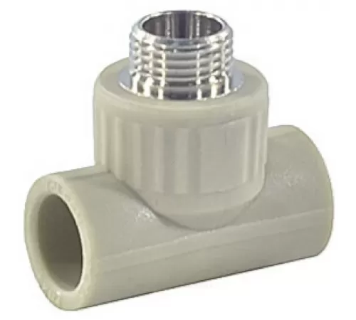 Тройник PP-R комбинированный серый Дн 32х1" НР VALFEX 10128032Г