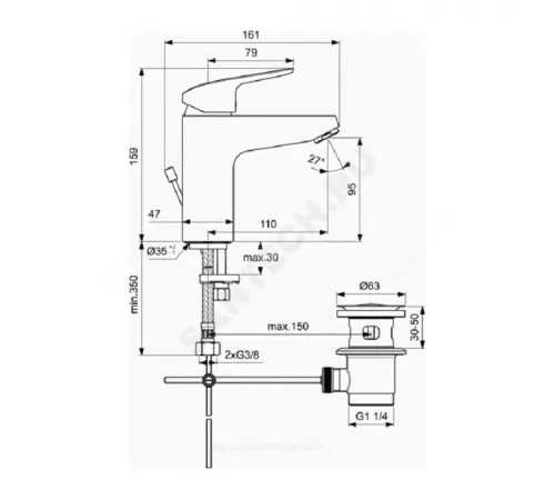 Промо-комплект для ванны с душем CERAFLEX Ideal Standard BD001AA Промо-комплект для ванны с душем CERAFLEX Ideal Standard BD001AA