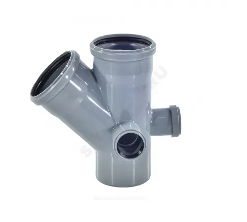 Крестовина PP-H 2-плоскостная левая/правая/тыл серая Дн 110х110х50х45гр б/нап RTP (РосТурПласт) 36536 Крестовина PP-H 2-плоскостная левая/правая/тыл серая Дн 110х110х50х45гр б/нап RTP (РосТурПласт) 36536