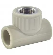 Тройник PP-R комбинированный серый Дн 32х1/2" ВР VALFEX 10127232Г