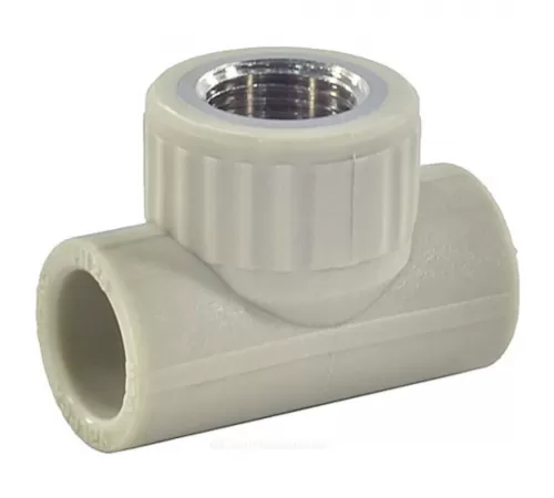 Тройник PP-R комбинированный серый Дн 32х1" ВР VALFEX 10127032Г