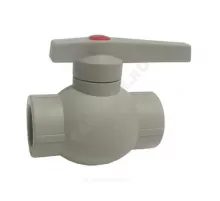 Кран шаровой PP-R серый Дн 20 внутренняя пайка OPTIMA VALFEX VALF 10145020Г