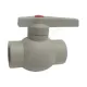 Кран шаровой PP-R серый Дн 20 внутренняя пайка OPTIMA VALFEX VALF 10145020Г