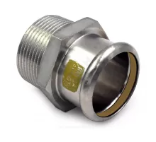 Муфта сталь нерж AISI 316L Дн 35х1 1/4" Ру5 пресс/НР для газоснабжения Inoxpres Gas RM 187114035G