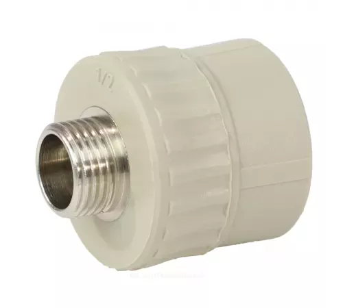 Муфта PP-R комбинированная серая Дн 25х3/4" НР VALFEX 10130025Г
